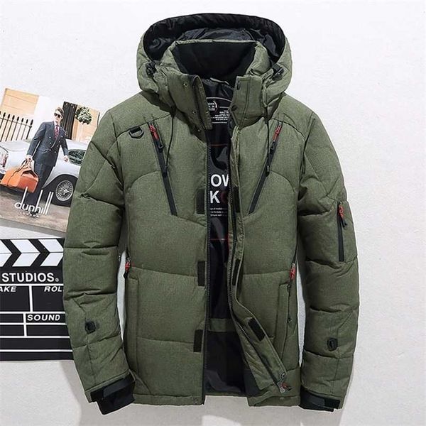 men down thick warm winter jacket hooded thicken duck down parka coat casual slim overcoat with many pockets mens 211014, Black
men down thick warm winter jacket hooded thicken duck down parka coat casual slim overcoat with many pockets mens 211014, Black