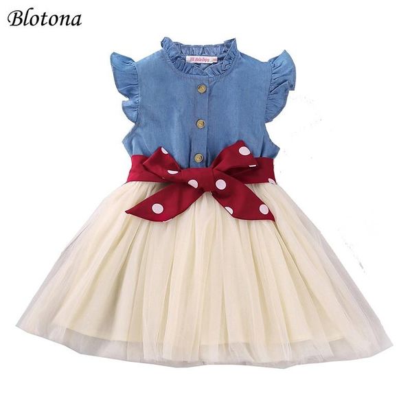 girl's dresses blotona adorable girls summer sleeve dress with waistband ruffled denim mesh yarn stitching a-line princess 2-6years, Red;yellow
girl's dresses blotona adorable girls summer sleeve dress with waistband ruffled denim mesh yarn stitching a-line princess 2-6years, Red;yellow