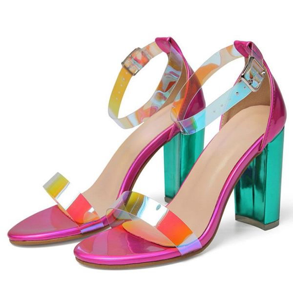 fashion ankle strap open toe chunky high heels summer sandals transparent ladies zapatos de mujer sandalias femme, Black
fashion ankle strap open toe chunky high heels summer sandals transparent ladies zapatos de mujer sandalias femme, Black