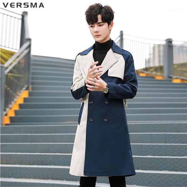 men's trench coats versma british style double breasted long coat men autumn hip hop streetwear vintage mens overcoat waterproof windbr, Tan;black
men's trench coats versma british style double breasted long coat men autumn hip hop streetwear vintage mens overcoat waterproof windbr, Tan;black