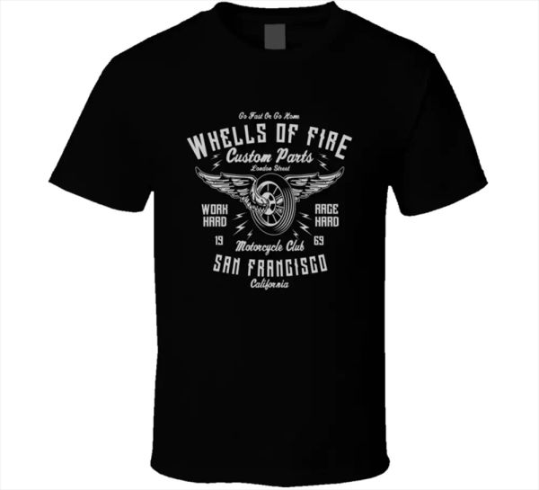 wheels of fire tee motorcycle sport san francisco motorbike vintage mens t-shirt, White;black
wheels of fire tee motorcycle sport san francisco motorbike vintage mens t-shirt, White;black