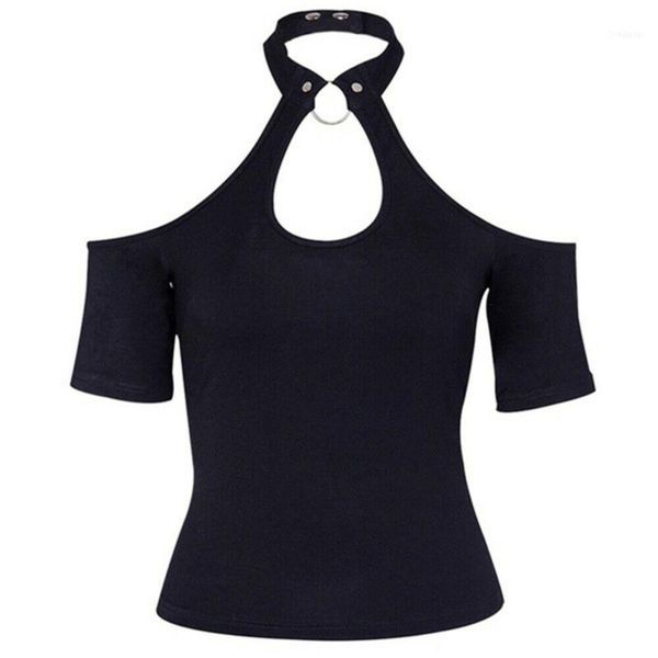 gothic halter punk crooked neck collection women's shirts off the shoulder no backing black tank clothes 2021 7101, White
gothic halter punk crooked neck collection women's shirts off the shoulder no backing black tank clothes 2021 7101, White