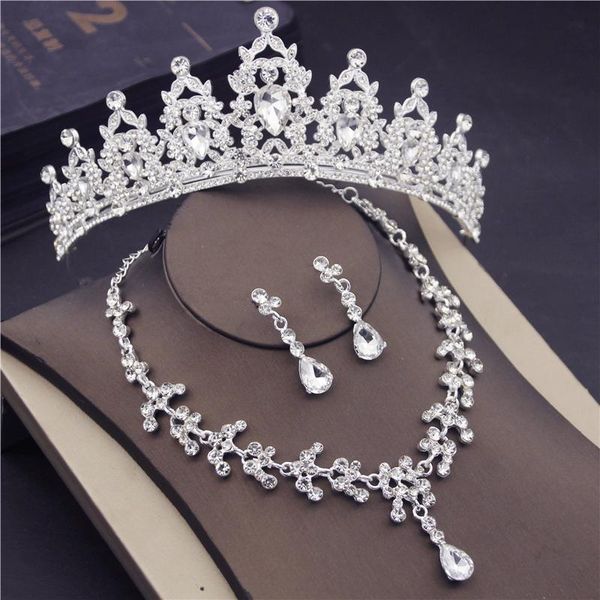 earrings & necklace bridal jewelry sets tiaras for women princess headband wedding party crown necklaces earring accessories, Silver
earrings & necklace bridal jewelry sets tiaras for women princess headband wedding party crown necklaces earring accessories, Silver