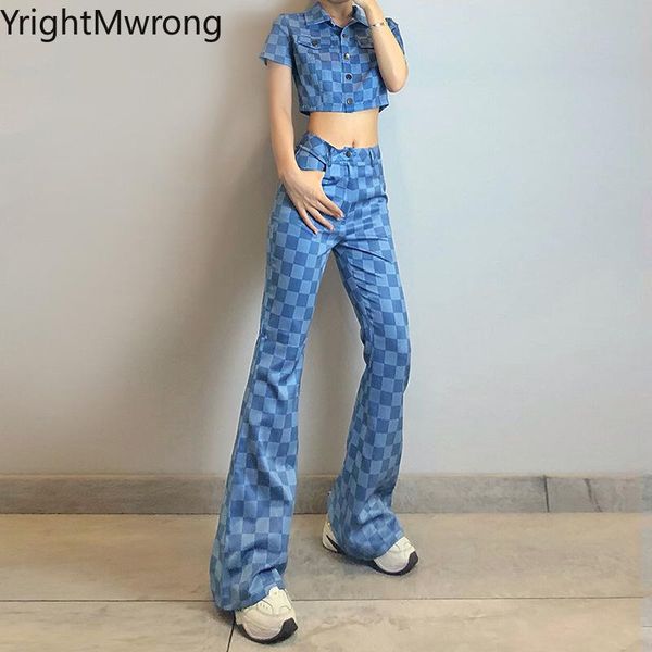 women's pants & capris summer two piece set button crop slim high waist checkerboard plaid bodycon flare pant bell bottom streetwear wo, Black;white
women's pants & capris summer two piece set button crop slim high waist checkerboard plaid bodycon flare pant bell bottom streetwear wo, Black;white