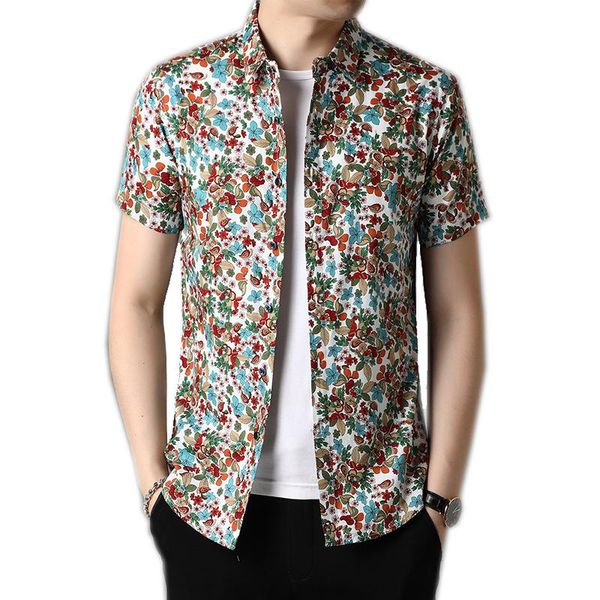 men's casual shirts 100% cotton mens printed shirt short sleeve for summer retro vintage plus size 3xl 4xl 100kg fashion clothing a0626, White;black
men's casual shirts 100% cotton mens printed shirt short sleeve for summer retro vintage plus size 3xl 4xl 100kg fashion clothing a0626, White;black