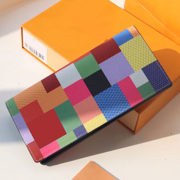 classic plaid luxurys designers long zipper wallets women and men real leather coin purse letter card holders mens womens wallet with box si, Red;black
classic plaid luxurys designers long zipper wallets women and men real leather coin purse letter card holders mens womens wallet with box si, Red;black