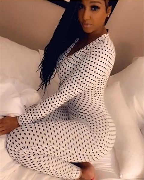 women's jumpsuits & rompers bodysuit tracksuit womens jumpsuit long sleeve skinny dot print autumn overalls combinaison femme, Black;white
women's jumpsuits & rompers bodysuit tracksuit womens jumpsuit long sleeve skinny dot print autumn overalls combinaison femme, Black;white
