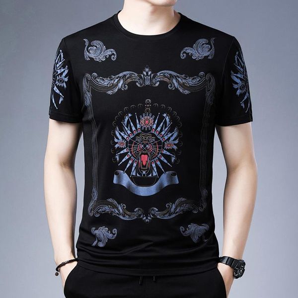 men's t-shirts summer men's round neck printing mercerized cotton short-sleeved fashion casual tencel rome harajuku t-shirt, White;black
men's t-shirts summer men's round neck printing mercerized cotton short-sleeved fashion casual tencel rome harajuku t-shirt, White;black