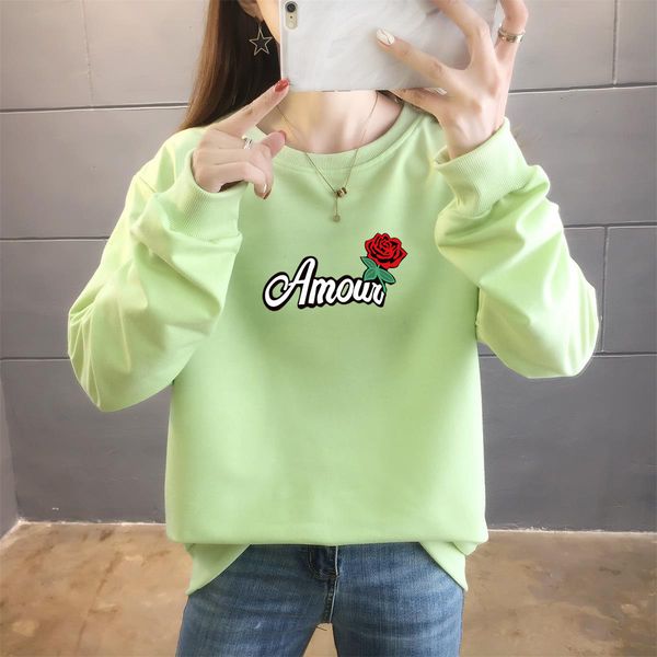 sweater spring and autumn thin 2021 korean version long sleeve printing loose large women's tie dyed student coat bottomed shirt, Black
sweater spring and autumn thin 2021 korean version long sleeve printing loose large women's tie dyed student coat bottomed shirt, Black