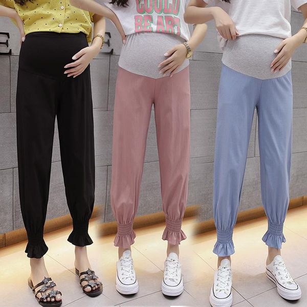 1111# maternity pants spring autumn chiffon casual loose comfy belly support elastic waist trousers bottoms, White
1111# maternity pants spring autumn chiffon casual loose comfy belly support elastic waist trousers bottoms, White