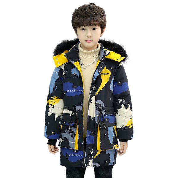 Russian winter Baby boys winter coat thickening warm parka 5-13 years old fur collar and Big pocket Camouflage print long coat, Purple
Russian winter Baby boys winter coat thickening warm parka 5-13 years old fur collar and Big pocket Camouflage print long coat, Purple