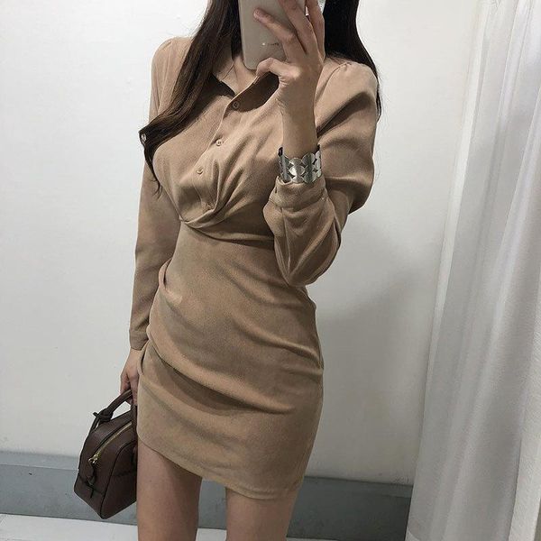dunayskiy chic vintage waist-controlled slim mini dresses full sleeves 2021 women elegance basic solid plus size casual, Black;gray
dunayskiy chic vintage waist-controlled slim mini dresses full sleeves 2021 women elegance basic solid plus size casual, Black;gray