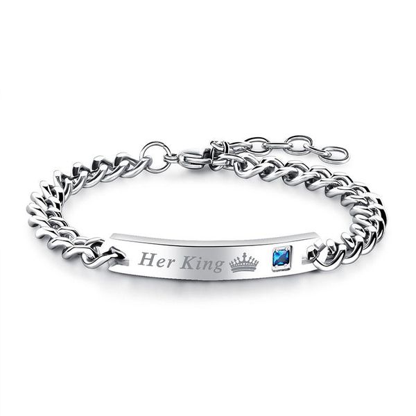 link, chain couple titanium steel bracelet his beauty she king rose gold fashion birthday party gift men's women's jewelry, Black
link, chain couple titanium steel bracelet his beauty she king rose gold fashion birthday party gift men's women's jewelry, Black
