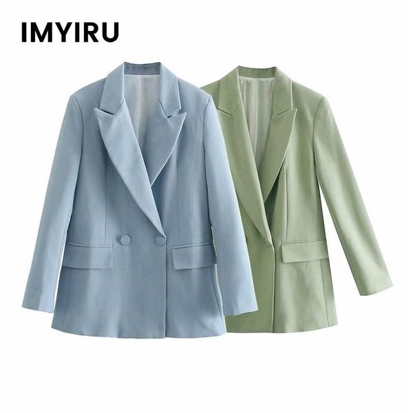 women's suits & blazers imyiru double breasted blazer women autumn notched long sleeve oversized coats casual offical ol ladies jacket, White;black
women's suits & blazers imyiru double breasted blazer women autumn notched long sleeve oversized coats casual offical ol ladies jacket, White;black