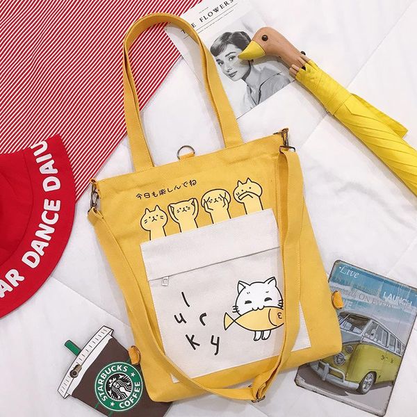 shopping bags ins woman bag cut cat fish student casual canvas arrival lady crossbody big capacity tutorial
shopping bags ins woman bag cut cat fish student casual canvas arrival lady crossbody big capacity tutorial