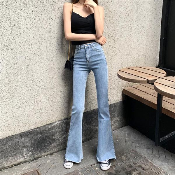 women's jeans straight trousers high waist micro flared pants women 2021 spring thin section was tight skinny wide leg, Blue
women's jeans straight trousers high waist micro flared pants women 2021 spring thin section was tight skinny wide leg, Blue