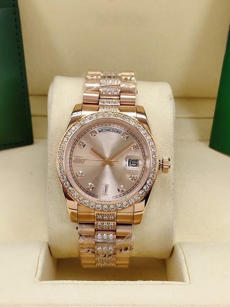 lovers automatic mechanical mens watches full stainless steel strap diamond bezel daydate women watch 36mm 41mm men wristwatch man wristwatc, Slivery;brown
lovers automatic mechanical mens watches full stainless steel strap diamond bezel daydate women watch 36mm 41mm men wristwatch man wristwatc, Slivery;brown