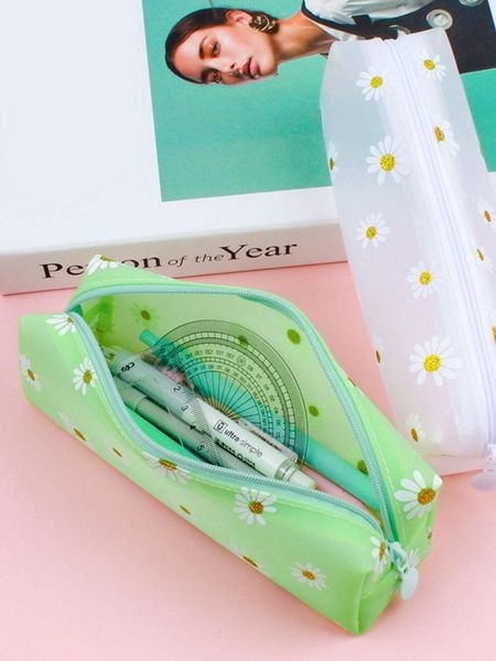 storage bags kawaii daisy pencil case transparent candy color gift school box bag supplies stationery
storage bags kawaii daisy pencil case transparent candy color gift school box bag supplies stationery