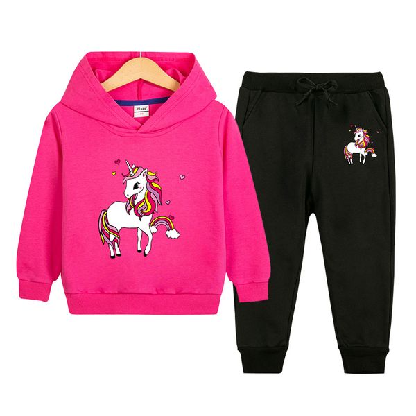 children clothes boys tracksuit cartoon unicorn with hooded girls pullover + pants pure cotton outwear casual sports suits, White
children clothes boys tracksuit cartoon unicorn with hooded girls pullover + pants pure cotton outwear casual sports suits, White