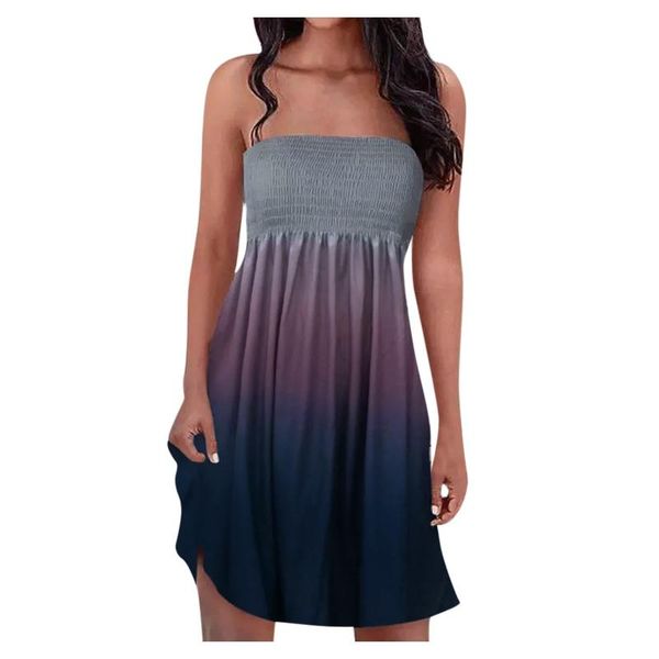 casual dresses women chest wrapping summer gradient draped mini dress high waist elastic band backless sundress vestido, Black;gray
casual dresses women chest wrapping summer gradient draped mini dress high waist elastic band backless sundress vestido, Black;gray