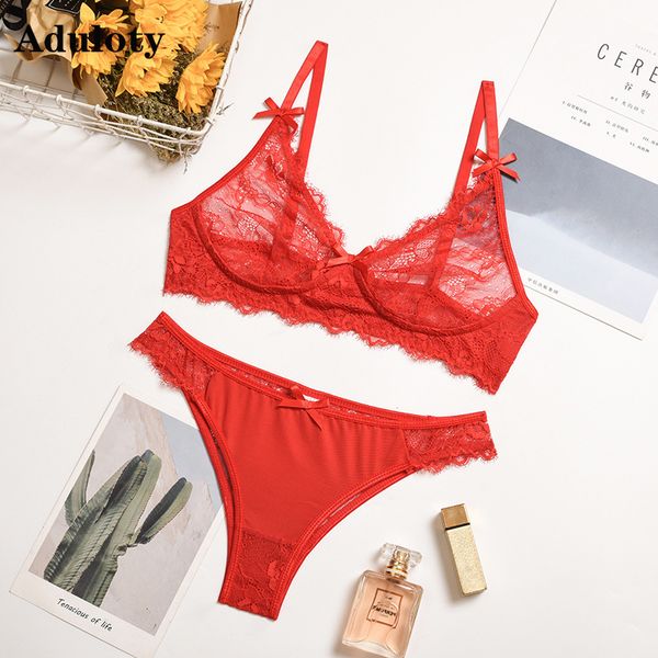 aduloty new womens fashion lace bow erotic sling underwear set net gauze thin transparent bra panties lingerie set, Black;white
aduloty new womens fashion lace bow erotic sling underwear set net gauze thin transparent bra panties lingerie set, Black;white