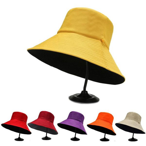 wide brim hats women casaul bucket hat double-sided solid color summer sunhat outdoor fisherman travel women's fishing, Blue;gray
wide brim hats women casaul bucket hat double-sided solid color summer sunhat outdoor fisherman travel women's fishing, Blue;gray
