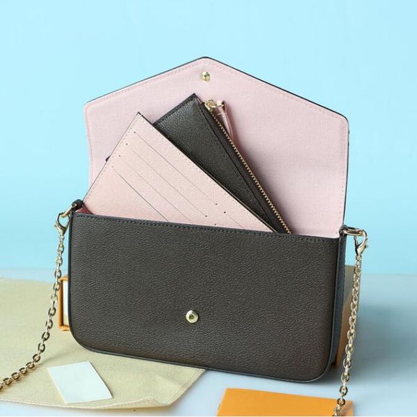 woman bags fashion women shoulder bags leatherthree-piece crossbody bag chain bags size 21/11/2 cm with box
woman bags fashion women shoulder bags leatherthree-piece crossbody bag chain bags size 21/11/2 cm with box