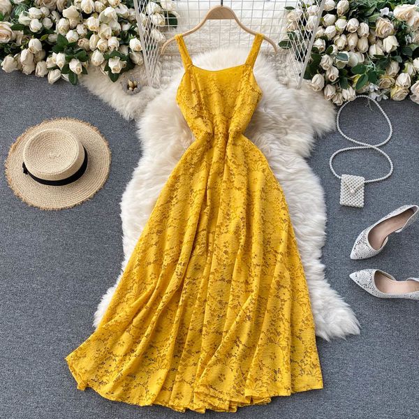 two piece dress new summer holiday long solid color spaghetti strap sleeveless floral lace casual women a-line beach party es 5q9x, White
two piece dress new summer holiday long solid color spaghetti strap sleeveless floral lace casual women a-line beach party es 5q9x, White