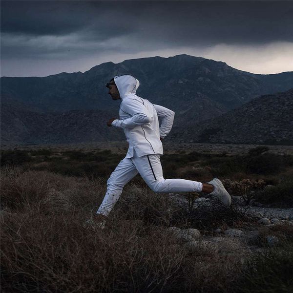 men's and autumn tracksuits winter sports leisure suit muscle brothers night running training clothes luminous thin two piece set, Gray
men's and autumn tracksuits winter sports leisure suit muscle brothers night running training clothes luminous thin two piece set, Gray
