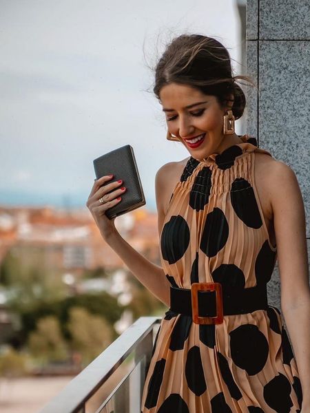 womens dress summer fashion polka dot pleated halterneck woman elegant sleeveless a line party dresses vestidos, Black;gray
womens dress summer fashion polka dot pleated halterneck woman elegant sleeveless a line party dresses vestidos, Black;gray