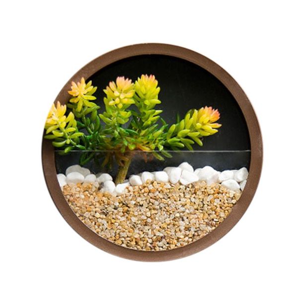 decorative flowers & wreaths 8inch round hanging wall vase planter for succulents herbs decor (brown)
decorative flowers & wreaths 8inch round hanging wall vase planter for succulents herbs decor (brown)