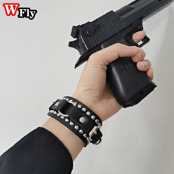 charm bracelets personalized fashion pu leather rivet bracelet leisure retro punk harajuku hip hop men and women trend wrist decoration, Golden;silver
charm bracelets personalized fashion pu leather rivet bracelet leisure retro punk harajuku hip hop men and women trend wrist decoration, Golden;silver