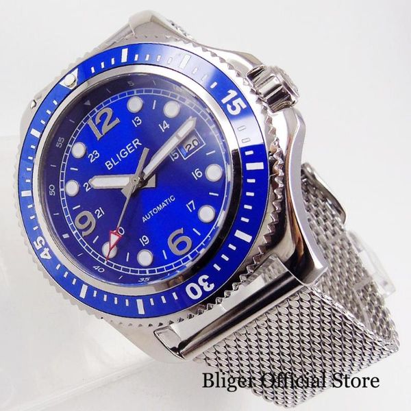 wristwatches brand 44mm men watch self winding wristwatch blue dial mingzhu / miyota movement mental strap rotating bezel, Slivery;brown
wristwatches brand 44mm men watch self winding wristwatch blue dial mingzhu / miyota movement mental strap rotating bezel, Slivery;brown