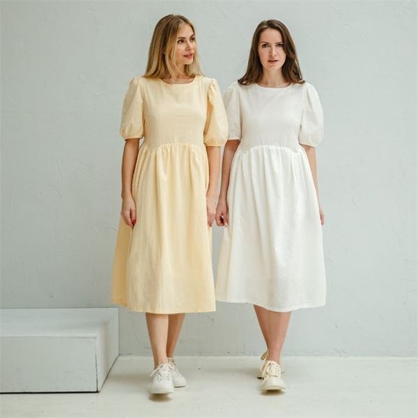 ies summer polka dot dress woman white yellow midi dress loose short sleeve tassel dresses 210730, Black;gray
ies summer polka dot dress woman white yellow midi dress loose short sleeve tassel dresses 210730, Black;gray
