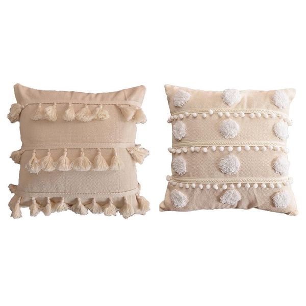 pillow case 2 pcs cushion cover plush with tassels cute moroccan style pillowcase lace home sofa decoration, bell & snowball
pillow case 2 pcs cushion cover plush with tassels cute moroccan style pillowcase lace home sofa decoration, bell & snowball