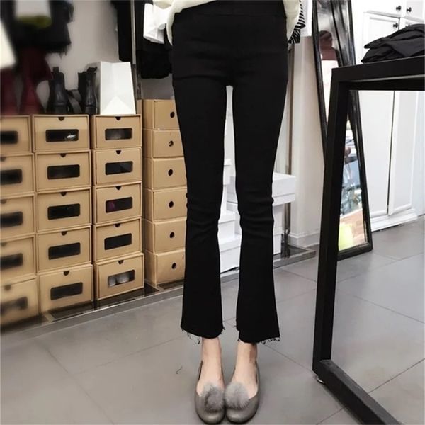 autumn trumpet casual pants for women's leggings fitness feminina elastic slim high waist fashion trousers 211218, Black
autumn trumpet casual pants for women's leggings fitness feminina elastic slim high waist fashion trousers 211218, Black
