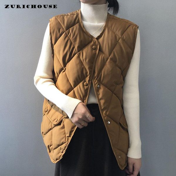women's vests zurichouse 2021 winter women sleeveless vest femme thick cotton padded waistcoat female warm loose casual puffer jackets, Black;white
women's vests zurichouse 2021 winter women sleeveless vest femme thick cotton padded waistcoat female warm loose casual puffer jackets, Black;white