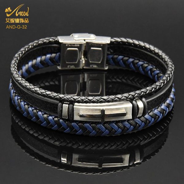 link, chain aniid fashion leather bracelet men stainless steel bangles charm magnetic genuine braided punk jewelry accessories friend, Black
link, chain aniid fashion leather bracelet men stainless steel bangles charm magnetic genuine braided punk jewelry accessories friend, Black