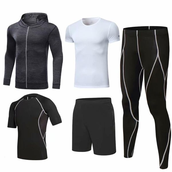 men's tracksuits 2021 5 piece tracksuit joggers running clothes gym fitness sport suits t-shirt tights jacket set outdoor compression s, Gray
men's tracksuits 2021 5 piece tracksuit joggers running clothes gym fitness sport suits t-shirt tights jacket set outdoor compression s, Gray