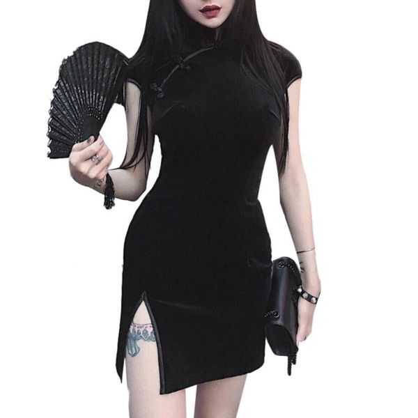 casual dresses 2021 women dress clothing slim goth dark cheongsam chinese style skinny mini streetwear vintage harajuku, Black;gray
casual dresses 2021 women dress clothing slim goth dark cheongsam chinese style skinny mini streetwear vintage harajuku, Black;gray