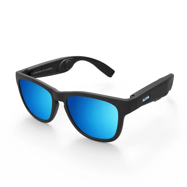 tws bone conduction headphone glasses 5.0 bluetooth smart sunglasses hands-polarized uv protection, Black
tws bone conduction headphone glasses 5.0 bluetooth smart sunglasses hands-polarized uv protection, Black