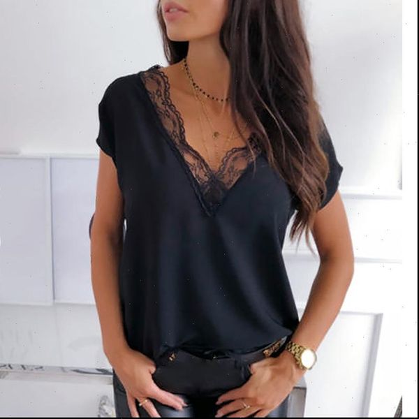 black womens shirt lace summer short sleeve v neck fashion for elegant clothes ladies casual shirts streetwear, White
black womens shirt lace summer short sleeve v neck fashion for elegant clothes ladies casual shirts streetwear, White