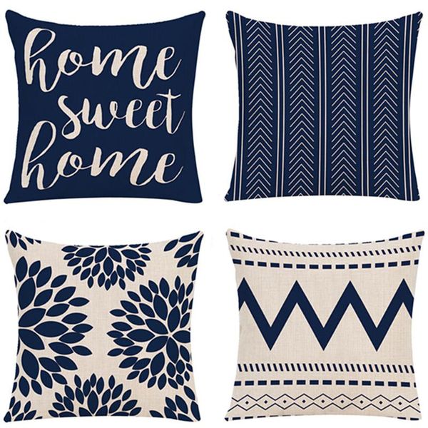 pillow case nordic style geometric navy blue cushion cover sofa home decoration cojines 45x45cm linen
pillow case nordic style geometric navy blue cushion cover sofa home decoration cojines 45x45cm linen