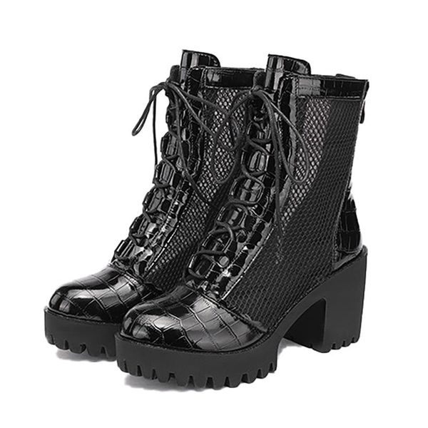 thick bottom women boots summer shoes mesh breathable genuine leather high heels platform female wedding, Black
thick bottom women boots summer shoes mesh breathable genuine leather high heels platform female wedding, Black