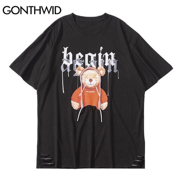tshirts harajuku anime bear print short sleeve tees shirts streetwear hip hop fashion summer casual loose cotton 210602, White;black
tshirts harajuku anime bear print short sleeve tees shirts streetwear hip hop fashion summer casual loose cotton 210602, White;black
