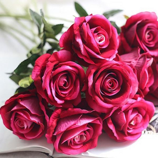 decorative flowers & wreaths 10pcs/set artificial bouquet fabric rose wedding home party decoration for wedding, decor, book store, cafe dec
decorative flowers & wreaths 10pcs/set artificial bouquet fabric rose wedding home party decoration for wedding, decor, book store, cafe dec