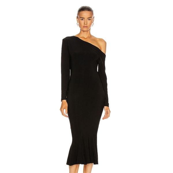 summer dress women ruffles trumpet long elegant bodycon party es summer es 210515, Black;gray
summer dress women ruffles trumpet long elegant bodycon party es summer es 210515, Black;gray