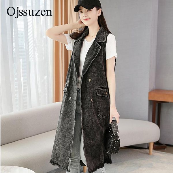 women's vests black long sleeveless jacket loose denim vest female v neck with pocket vintage waistcoat ladies cowboy, Black;white
women's vests black long sleeveless jacket loose denim vest female v neck with pocket vintage waistcoat ladies cowboy, Black;white