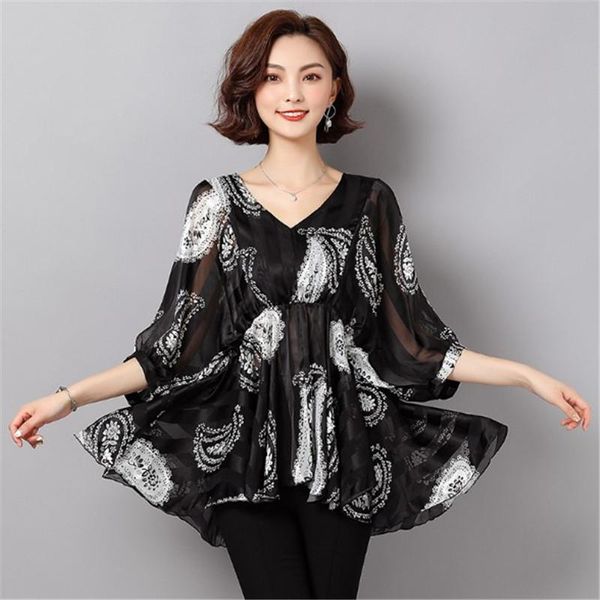 women's blouses & shirts temperament in the long style chiffon shirt women summer wear 2021 western blouse fashion trend, White
women's blouses & shirts temperament in the long style chiffon shirt women summer wear 2021 western blouse fashion trend, White