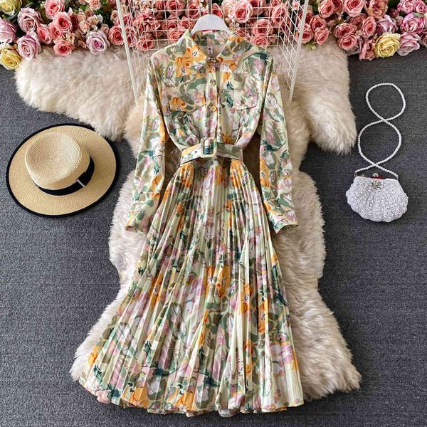 casual dresses bohemian flower print single-breasted belt slim fit elegant shirt 2021 female long sleeve pocket pleated midi s020, Black;gray
casual dresses bohemian flower print single-breasted belt slim fit elegant shirt 2021 female long sleeve pocket pleated midi s020, Black;gray